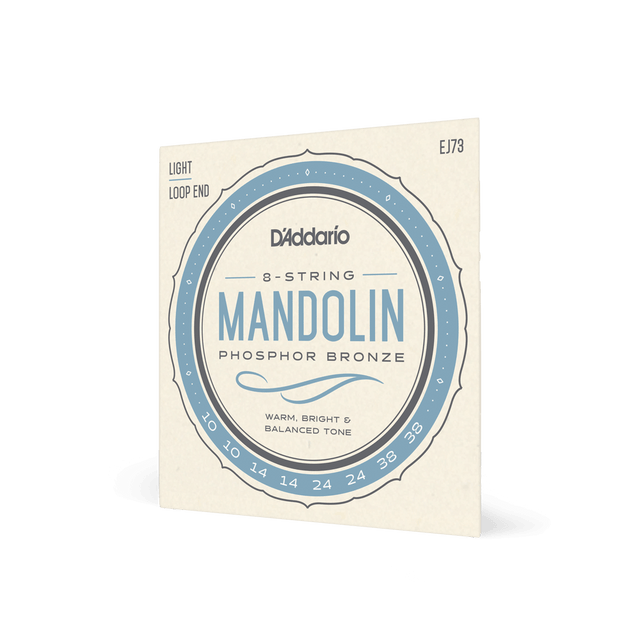 D'Addario EJ73 Mandolin Strings Light Gauge Phosphor Bronze Banjo-Mandolin-Folk Strings D'Addario - RiverCity Rockstar Academy Music Store, Salem Keizer Oregon