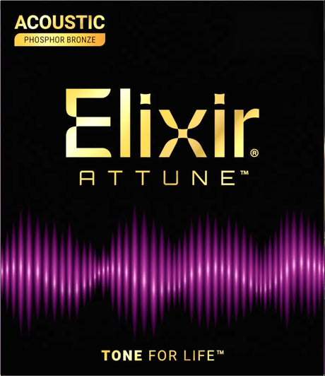 Elixir Attune 21052 Attune Phosphor Bronze Acoustic Guitar Strings .012-.053 Light Acoustic Guitar Strings Elixir - RiverCity Rockstar Academy Music Store, Salem Keizer Oregon