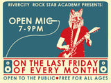 RiverCity Open Mic Night 2025 Ticket RiverCity Music Store - RiverCity Rockstar Academy Music Store, Salem Keizer Oregon