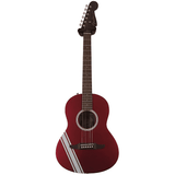 Used Fender Standard Sonoran Mini Acoustic Guitar Competition Stripe Candy Apple Red Acoustic Guitars Fender - RiverCity Rockstar Academy Music Store, Salem Keizer Oregon