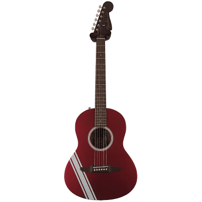 Used Fender Standard Sonoran Mini Acoustic Guitar Competition Stripe Candy Apple Red Acoustic Guitars Fender - RiverCity Rockstar Academy Music Store, Salem Keizer Oregon