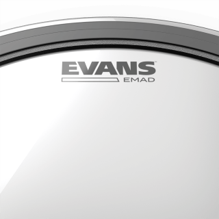 EVANS Drum Set Upgrade Pack 14" HD Dry Snare Batter + 22" EMAD Clear Bass Batter w/ G2 Clear Standard Pack (12", 13", 16")