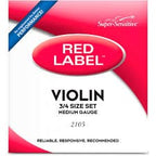 Red Label Violin String Set Medium 4/4 Violin Strings Super Sensitive - RiverCity Rockstar Academy Music Store, Salem Keizer Oregon