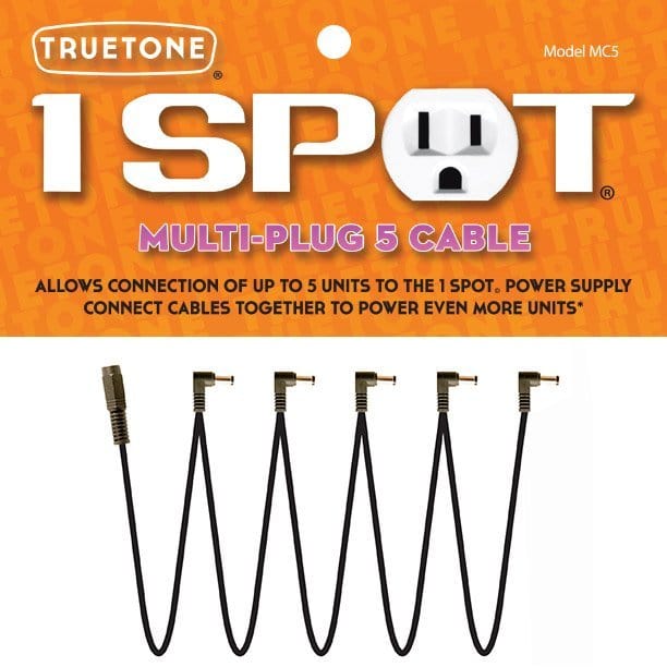 1 Spot Multi-Plug 5 Cable Cables TrueTone - RiverCity Rockstar Academy Music Store, Salem Keizer Oregon