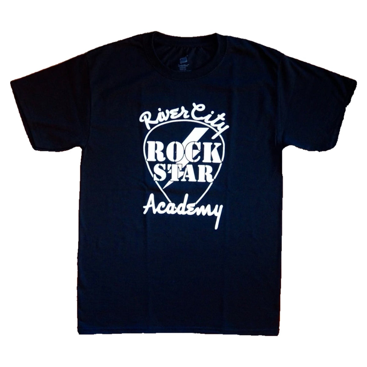 Men's Logo T-Shirt (White) Apparel RiverCity Music Store - RiverCity Rockstar Academy Music Store, Salem Keizer Oregon