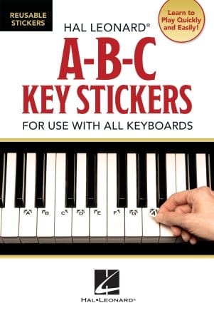ABC Keyboard Stickers Piano/Keyboard Accessories Hal Leonard - RiverCity Rockstar Academy Music Store, Salem Keizer Oregon