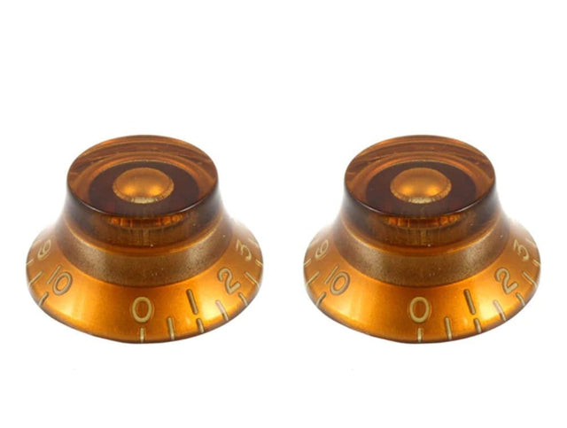 Allparts Amber Bell Knobs, Set of 2 Service Parts All Parts - RiverCity Rockstar Academy Music Store, Salem Keizer Oregon