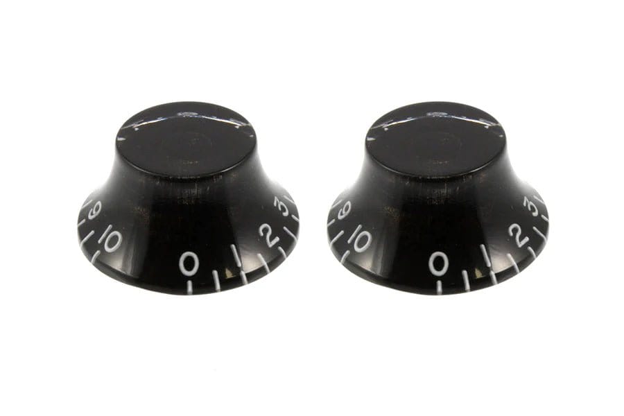 Allparts Vintage-style Bell Knobs Black Service Parts All Parts - RiverCity Rockstar Academy Music Store, Salem Keizer Oregon