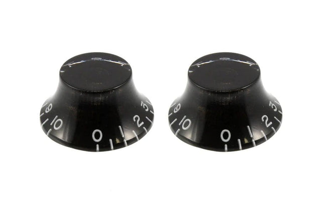 Allparts Vintage-style Bell Knobs Black Service Parts All Parts - RiverCity Rockstar Academy Music Store, Salem Keizer Oregon