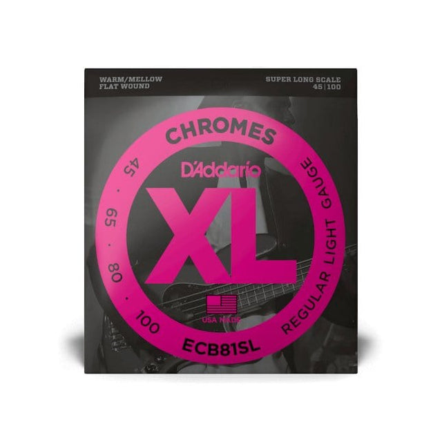 D'Addario Super Long Scale Chrome Bass Strings Bass Strings D'Addario - RiverCity Rockstar Academy Music Store, Salem Keizer Oregon