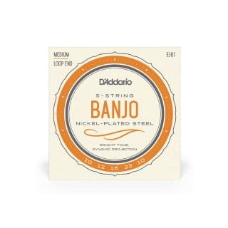 D'Addario EJ61 10-23 Medium 5-String Banjo Set Banjo-Mandolin-Folk Strings D'Addario - RiverCity Rockstar Academy Music Store, Salem Keizer Oregon