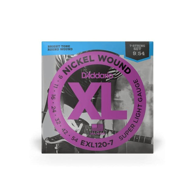 D'Addario Nickel Wound 7-String Electric Guitar Strings Electric Guitar Strings D'Addario - RiverCity Rockstar Academy Music Store, Salem Keizer Oregon