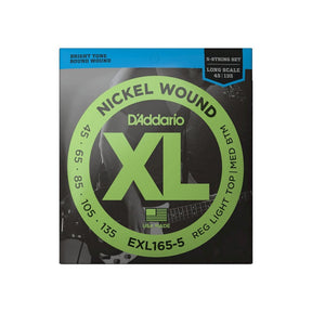D'Addario EXL165-5 Nickel Wound Bass Strings Bass Strings D'Addario - RiverCity Rockstar Academy Music Store, Salem Keizer Oregon