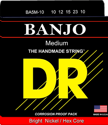DR 5-String Banjo Medium Gauge Set Banjo-Mandolin-Folk Strings DR Strings - RiverCity Rockstar Academy Music Store, Salem Keizer Oregon