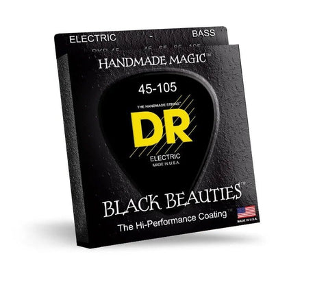 DR Black Beauties 45-105 Medium Coated Bass Strings Bass Strings DR Strings - RiverCity Rockstar Academy Music Store, Salem Keizer Oregon