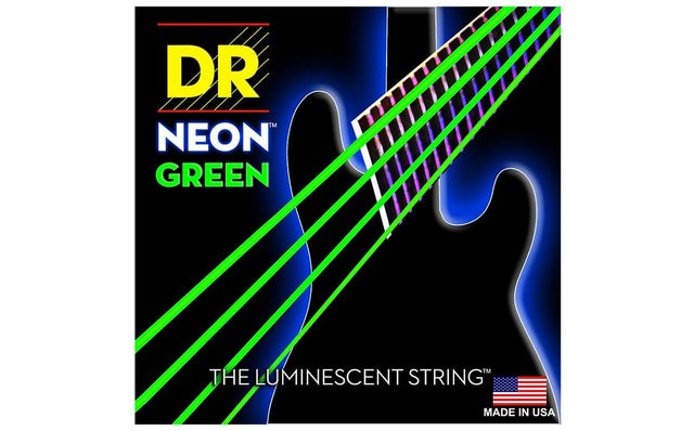 DR Neon Green 40-100 K3 Coated 4-String Bass Strings Bass Strings DR Strings - RiverCity Rockstar Academy Music Store, Salem Keizer Oregon