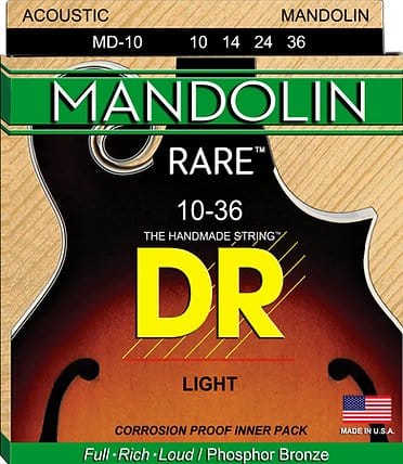 DR Rare Mandolin (10-36) Light Gauge Set Banjo-Mandolin-Folk Strings DR Strings - RiverCity Rockstar Academy Music Store, Salem Keizer Oregon