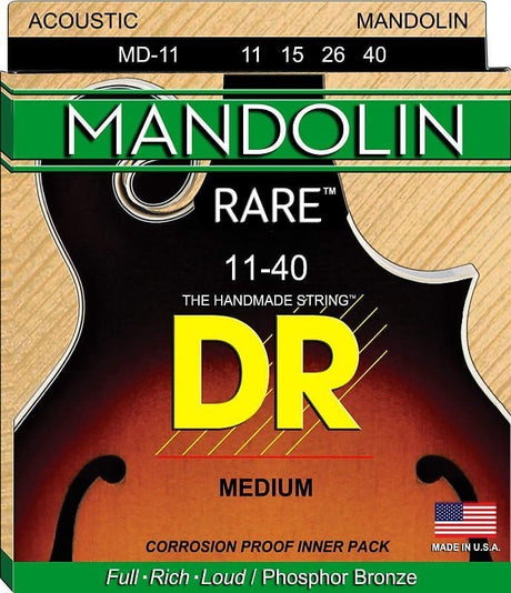 DR Rare Mandolin (11-40) Medium Gauge Set Banjo-Mandolin-Folk Strings DR Strings - RiverCity Rockstar Academy Music Store, Salem Keizer Oregon