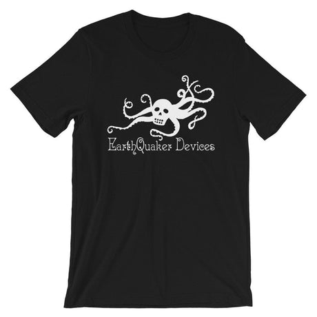 EarthQuaker Devices Octoskull T-Shirt (Limited Edition Black/White) Apparel EarthQuaker Devices - RiverCity Rockstar Academy Music Store, Salem Keizer Oregon