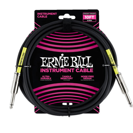 Ernie Ball 10' Straight Instrument Cable Cables Ernie Ball - RiverCity Rockstar Academy Music Store, Salem Keizer Oregon