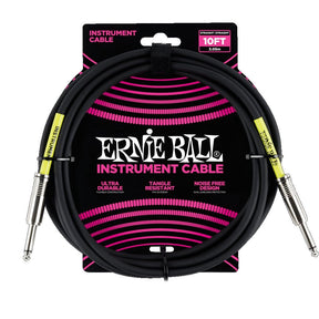 Ernie Ball 10' Instrument Cable Straight Cables Ernie Ball - RiverCity Rockstar Academy Music Store, Salem Keizer Oregon