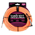 Ernie Ball 25' Braided Straight/Angle Instrument Cable Neon Orange Cables Ernie Ball - RiverCity Rockstar Academy Music Store, Salem Keizer Oregon