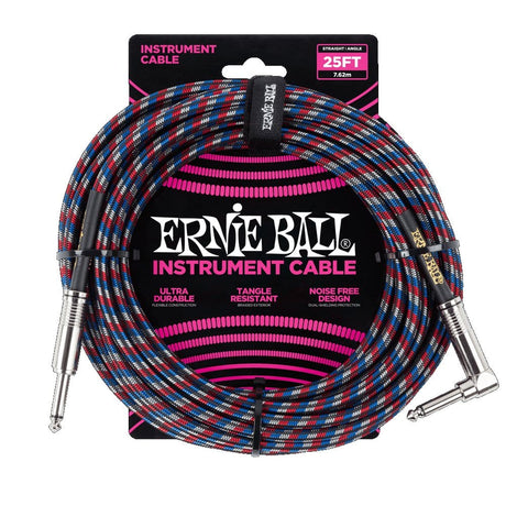 Ernie Ball 25' Straight Angle Inst Cable RBW Cables Ernie Ball - RiverCity Rockstar Academy Music Store, Salem Keizer Oregon