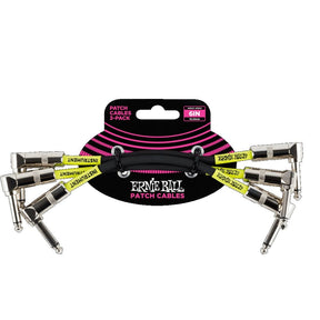 Ernie Ball Black 6" Angle Patch Cables Cables Ernie Ball - RiverCity Rockstar Academy Music Store, Salem Keizer Oregon