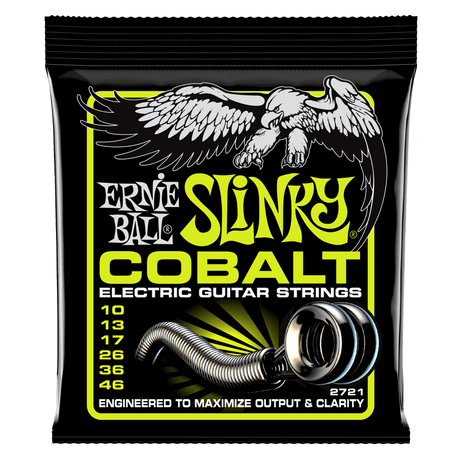 Ernie Ball Cobalt (10-46) Regular Slinky Electric Guitar Strings Electric Guitar Strings Ernie Ball - RiverCity Rockstar Academy Music Store, Salem Keizer Oregon