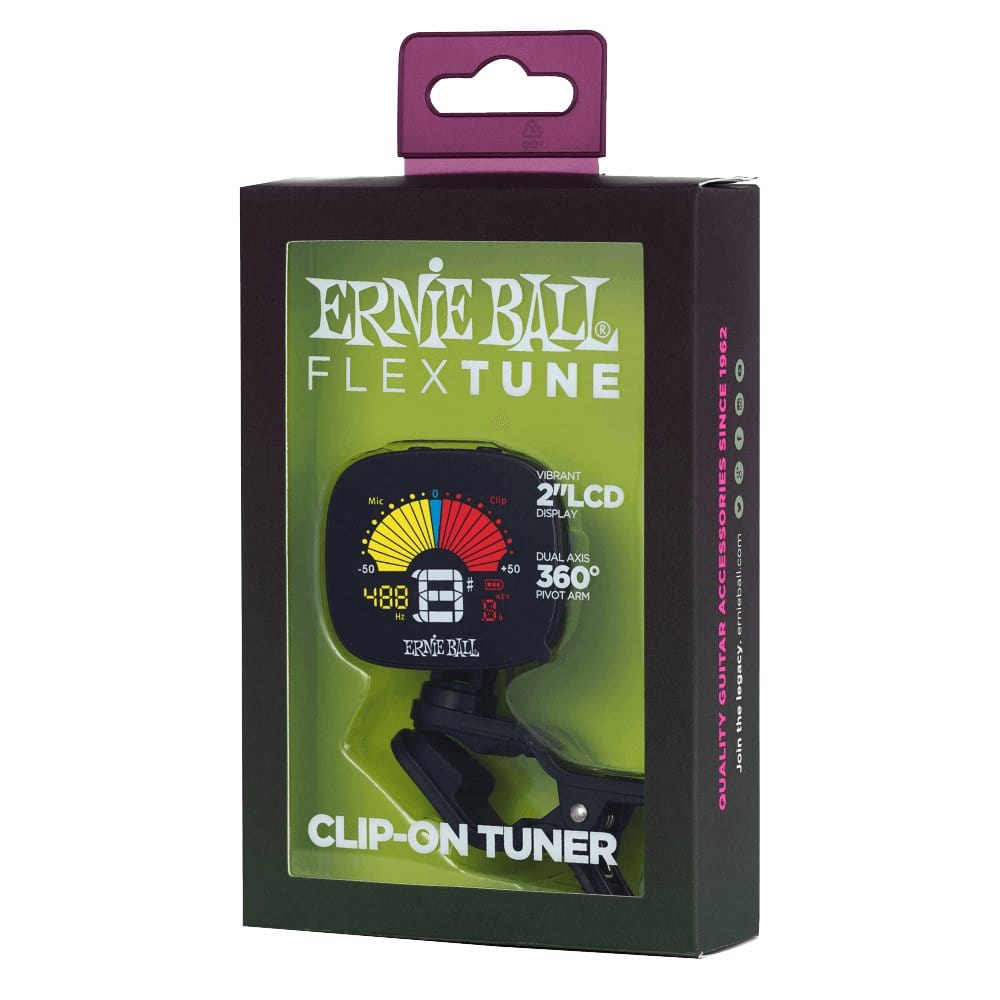 Ernie Ball Flextune Clip On Tuner Tuners Ernie Ball - RiverCity Rockstar Academy Music Store, Salem Keizer Oregon