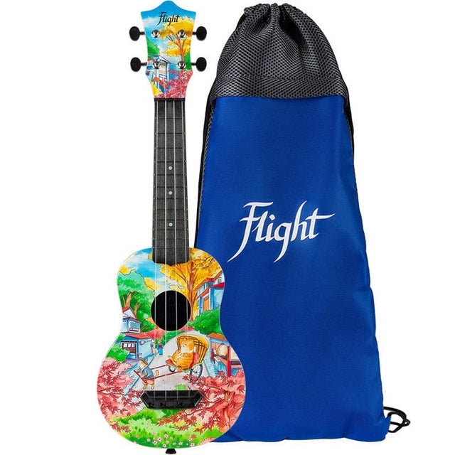 Flight Fat Cat Soprano Ukulele with Gigbag Ukuleles Flight Ukulele - RiverCity Rockstar Academy Music Store, Salem Keizer Oregon