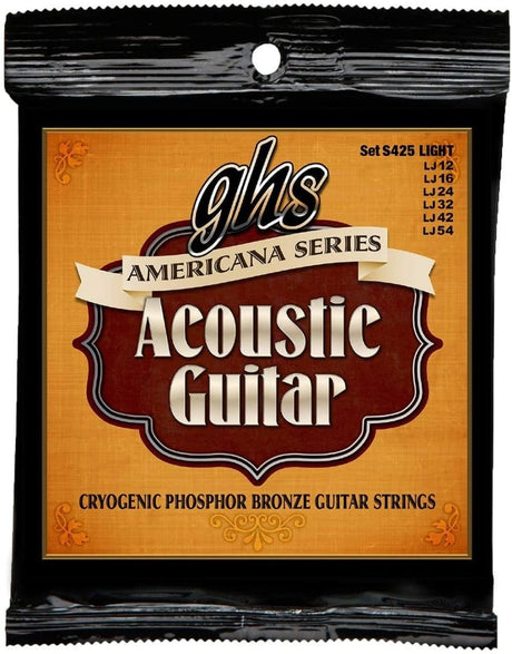 GHS Americana (12-54) Phosphor Bronze Acoustic Guitar Strings Acoustic Guitar Strings GHS Strings - RiverCity Rockstar Academy Music Store, Salem Keizer Oregon