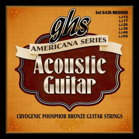 GHS Americana (13-56) Phosphor Bronze Acoustic Guitar Strings Acoustic Guitar Strings GHS Strings - RiverCity Rockstar Academy Music Store, Salem Keizer Oregon