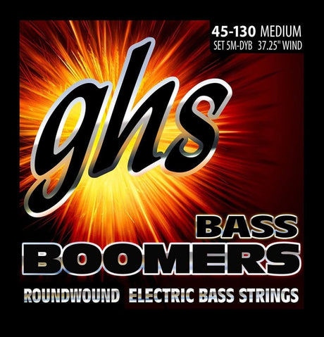 GHS Bass Boomers (45-130) 5 String Nickel Wound Bass Set Bass Strings GHS Strings - RiverCity Rockstar Academy Music Store, Salem Keizer Oregon