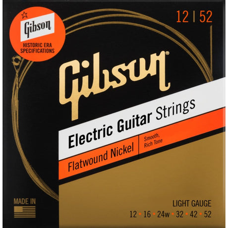 Gibson Flatwound Nickel (12-52) Electric Guitar Strings Electric guitar strings Gibson - RiverCity Rockstar Academy Music Store, Salem Keizer Oregon