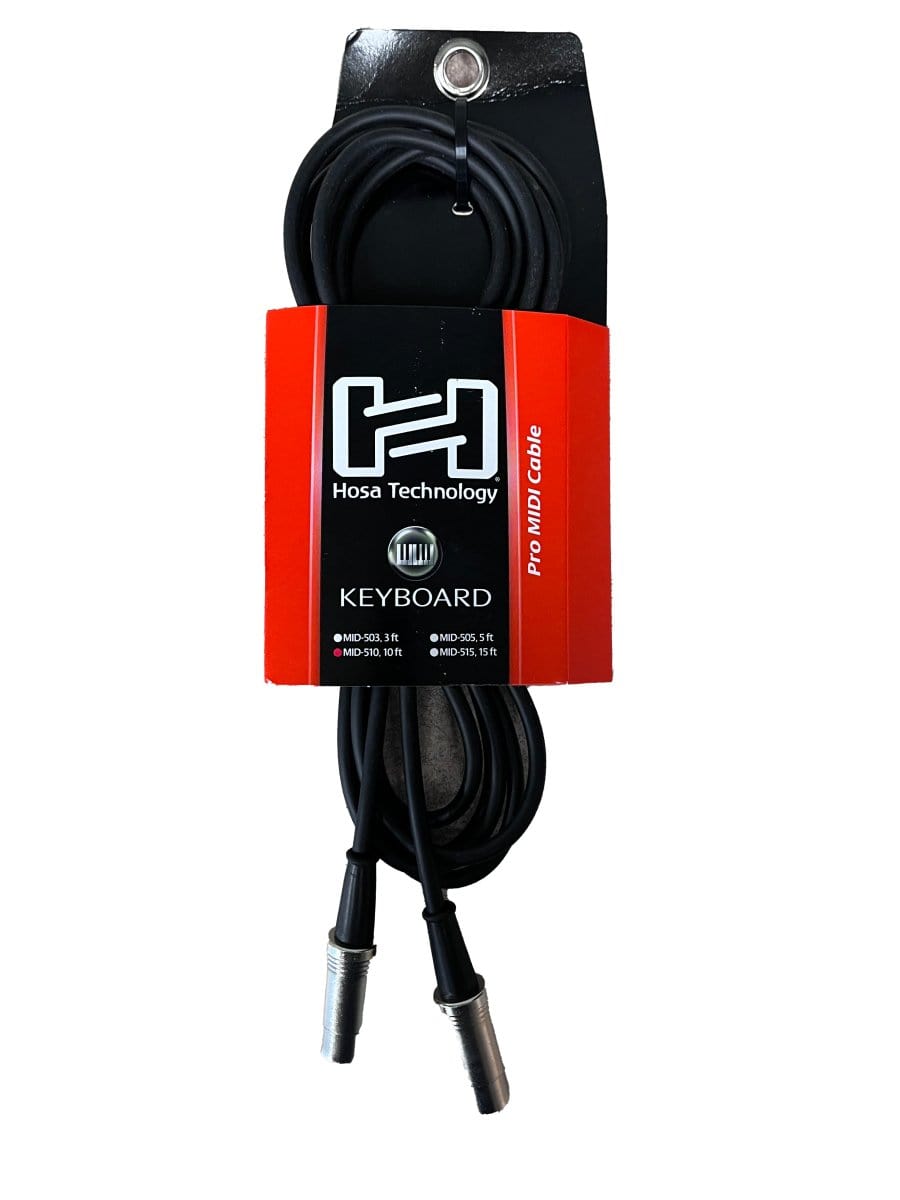 Hosa Technology Pro MIDI to MIDI Cable (10', Black)