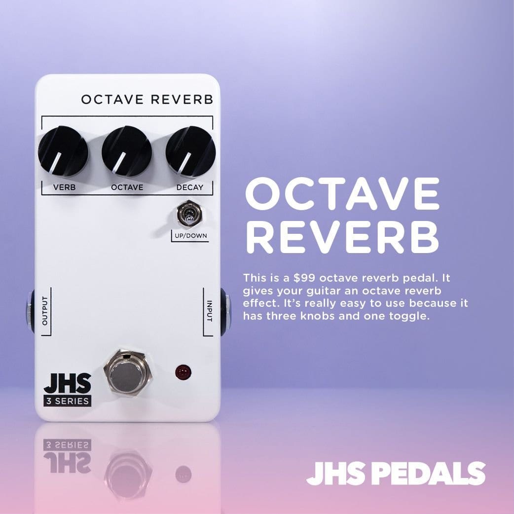 JHS 3 Series Octave Reverb Pedals JHS Pedals - RiverCity Rockstar Academy Music Store, Salem Keizer Oregon