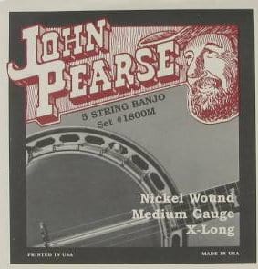 John Pearse 5-String Banjo Strings Extra Long Medium Banjo-Mandolin-Folk Strings John Pearse - RiverCity Rockstar Academy Music Store, Salem Keizer Oregon