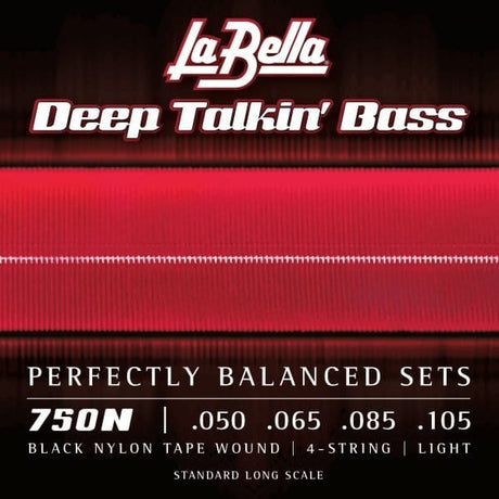 LaBella Deep Talkin Bass Black Nylon Tapewound Strings (.05-.105) Bass Strings LaBella - RiverCity Rockstar Academy Music Store, Salem Keizer Oregon