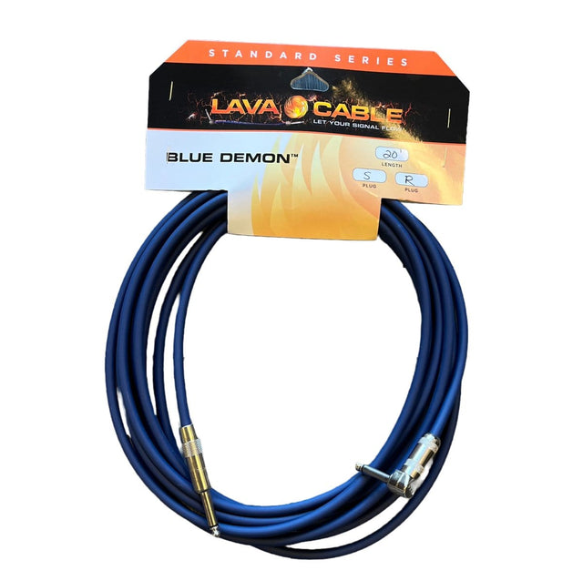 LAVA Blue Demon Instrument Cable 20' R/A-1/4 Cables Lava Cable - RiverCity Rockstar Academy Music Store, Salem Keizer Oregon