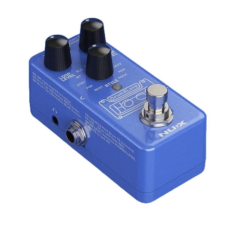 mini pedal looper NU-X Hook Mini Looper: Tap Tempo Drums & 6 Min Sampling Time – RiverCity Rock Star Academy Music Store