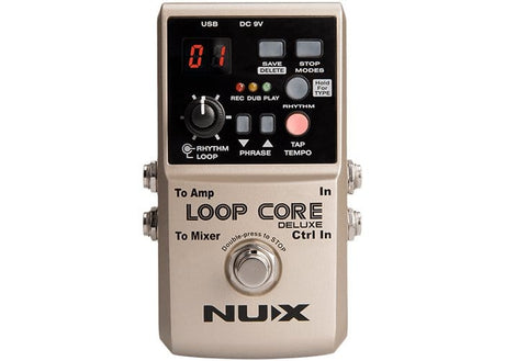 NU-X Loop Core Deluxe Looper Pedal with Drum Machine Pedals NU-X - RiverCity Rockstar Academy Music Store, Salem Keizer Oregon