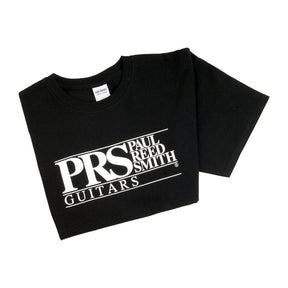 PRS Block Logo Tee | Heavyweight Cotton | Classic Black Apparel PRS Guitars - RiverCity Rockstar Academy Music Store, Salem Keizer Oregon