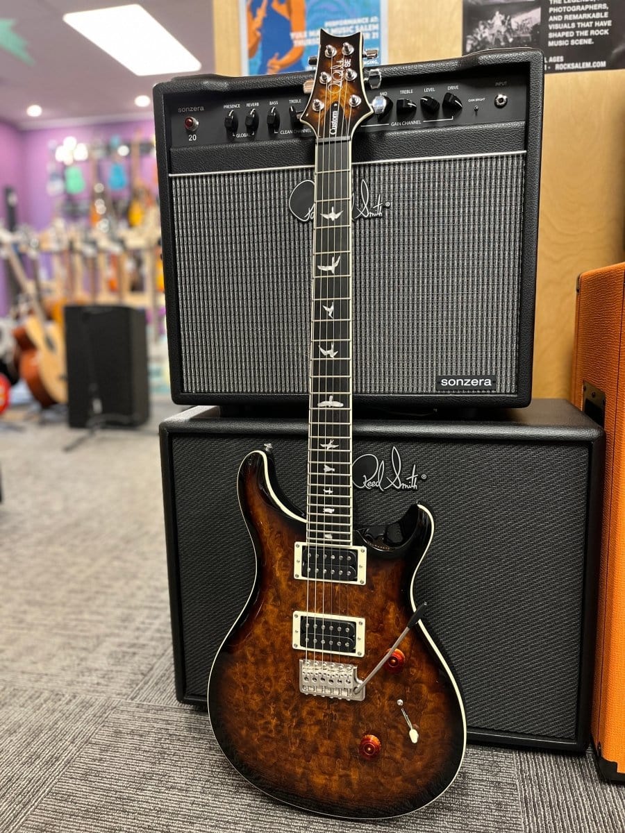 PRS SE Custom 24 Quilted Electric Guitar BG Sunburst - RiverCity