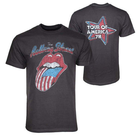 Rolling Stones Tour of America T-Shirt - Men's 100% Cotton - Premium Official Merch Apparel Rockline - RiverCity Rockstar Academy Music Store, Salem Keizer Oregon