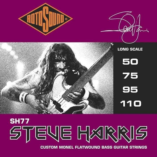 Rotosound 77 Steve Harris (50-110) Monel Flatwound Bass Strings Bass Strings RotoSound - RiverCity Rockstar Academy Music Store, Salem Keizer Oregon