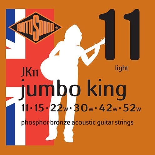 Rotosound Jumbo King (11-52) Phosphor Bronze Acoustic Guitar Strings Acoustic Guitar Strings RotoSound - RiverCity Rockstar Academy Music Store, Salem Keizer Oregon