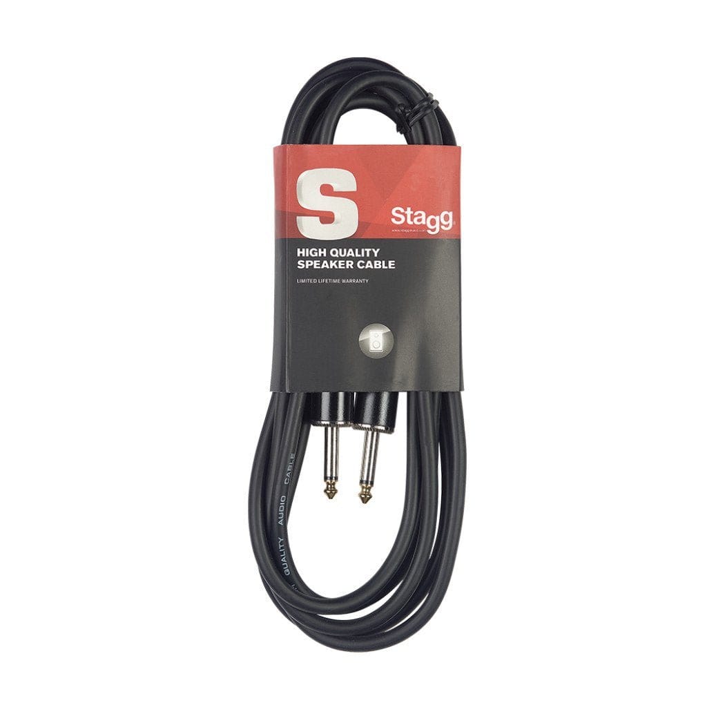 Stagg 20' Speaker Cable Black Cables Stagg - RiverCity Rockstar Academy Music Store, Salem Keizer Oregon