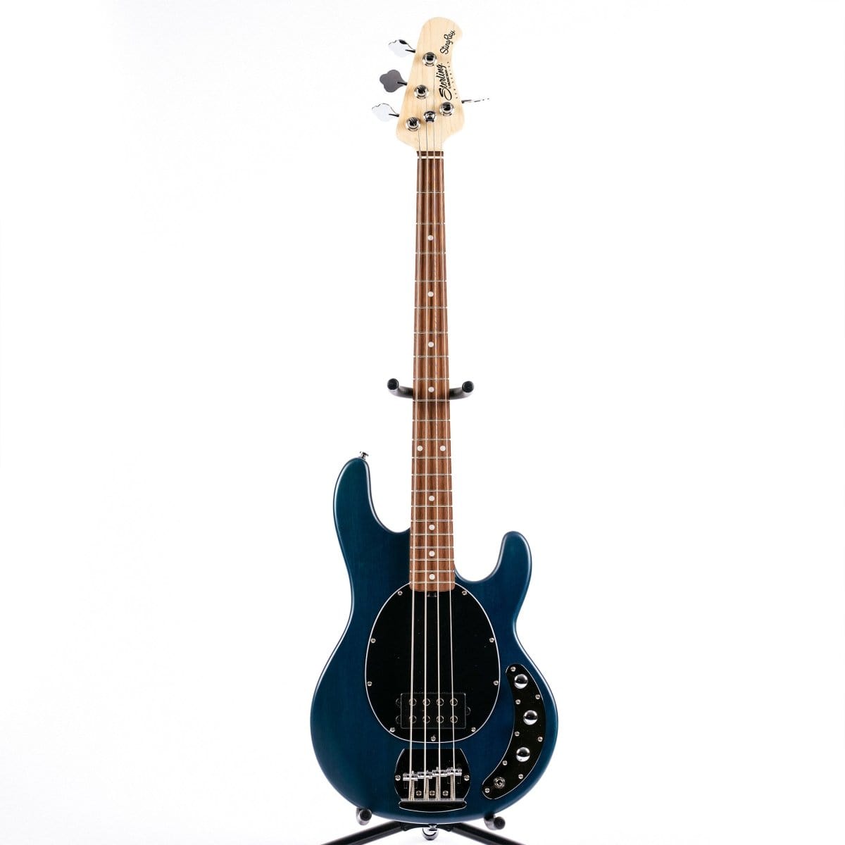 Sterling StingRay 4-String Electric Bass Trans Blue Satin