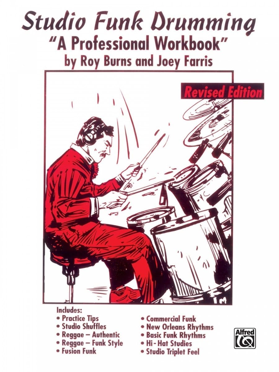 Studio Funk Drumming "A Professional Workbook" by Roy Burns and Joey Farris Drum Books Alfred - RiverCity Rockstar Academy Music Store, Salem Keizer Oregon